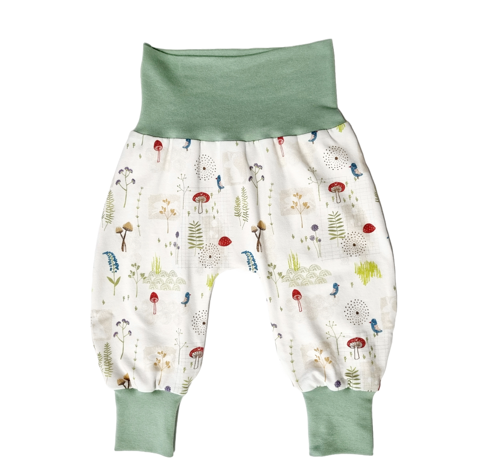 Wild Flowers & Mushrooms  - Harem Trousers