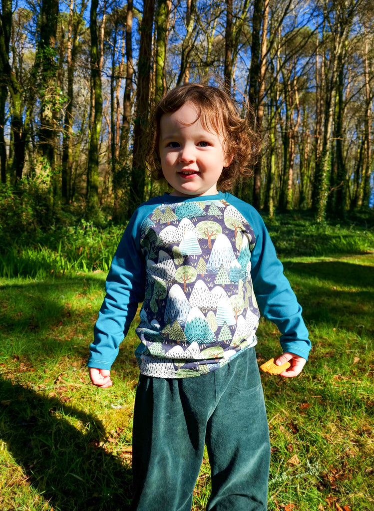 Pine Needle   Green Velour Trousers